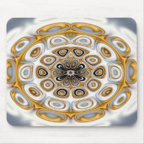 "Golden Kaleidescope" Mousepad by naturespaintbox "Golden Kaleidescope" Mousepad