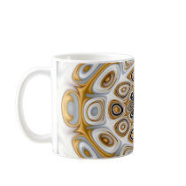 "Golden Kaleidoscope" Mug mugs
