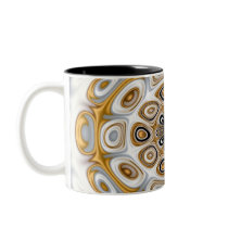 "Golden Kaleidoscope" mug black mugs