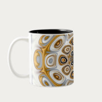 "Golden Kaleidoscope" mug black