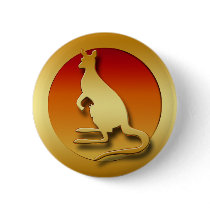 GOLDEN KANGAROO PINS