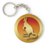 GOLDEN KANGAROO KEY CHAINS