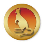 GOLDEN KANGAROO magnets