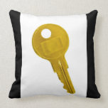 golden key throw pillows