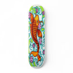 Golden Koi Skate Deck