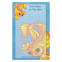 Golden Koi Stationery by Customizables Golden Koi Stationery