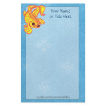 Golden Koi Stationery by Customizables Golden Koi Stationery