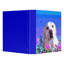 Golden Lab Vinyl Binder