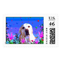Golden Lab postage