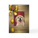 Golden Labrador Retiever Christmas card