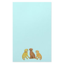 Golden Labrador Retrievers Stationery