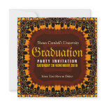 Golden Lace Graduation Invitation