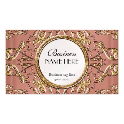 Golden Lace Satin Look Formal Elegant Businesses Business Card