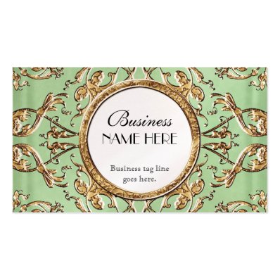 Golden Lace Satin Look Formal Elegant Businesses Business Cards
