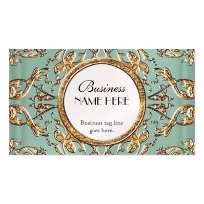 Golden Lace Satin Look Formal Elegant Businesses Business Card