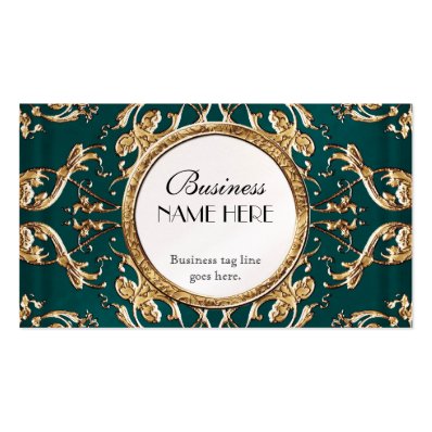 Golden Lace Satin Look Formal Elegant Businesses Business Cards