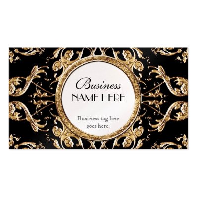 Golden Lace Satin Look Formal Elegant Businesses Business Card Templates