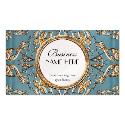 Golden Lace Satin Look Formal Elegant Businesses Business Card