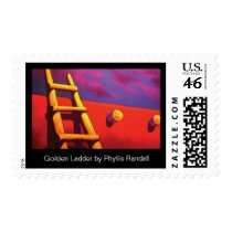 Golden Ladder by Phyllis Randall postage by tootootango Golden Ladder by Phyllis Randall postage