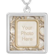 Golden Latte Interwebs Personalized Necklace