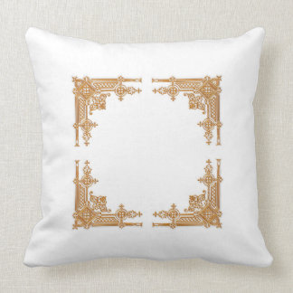 GOLDEN LATTICE DESIGN PILLOWS