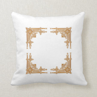 GOLDEN LATTICE DESIGN PILLOWS