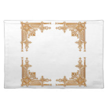 GOLDEN LATTICE DESIGN PLACEMAT