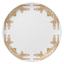 GOLDEN LATTICE DINNER PLATE