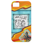 Golden Lava Butterfly Photo Frame iPhone 5 Case