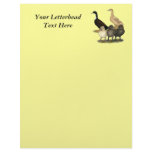 Golden Layer Duck Family Customized Letterhead