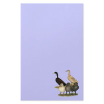 Golden Layer Duck Family Customized Stationery
