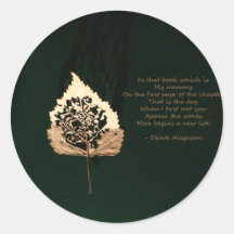 Golden Leaf Stickers