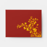 Golden Leaves A2 Note Card Envelope