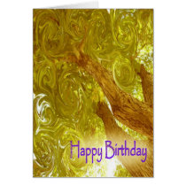 Golden leaves card