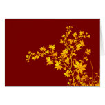 Golden Leaves Greeting Card