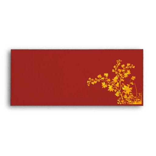 Golden Leaves Standard #9 Check Envelope