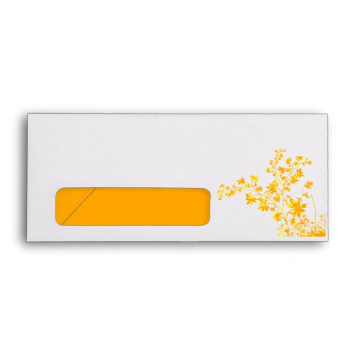 Golden Leaves Standard #9 Check Envelope w Window