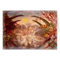golden leopard morning cards by The_Yig golden leopard morning cards