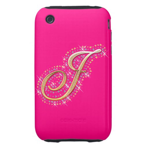 Golden Letter J iPhone Case Zazzle