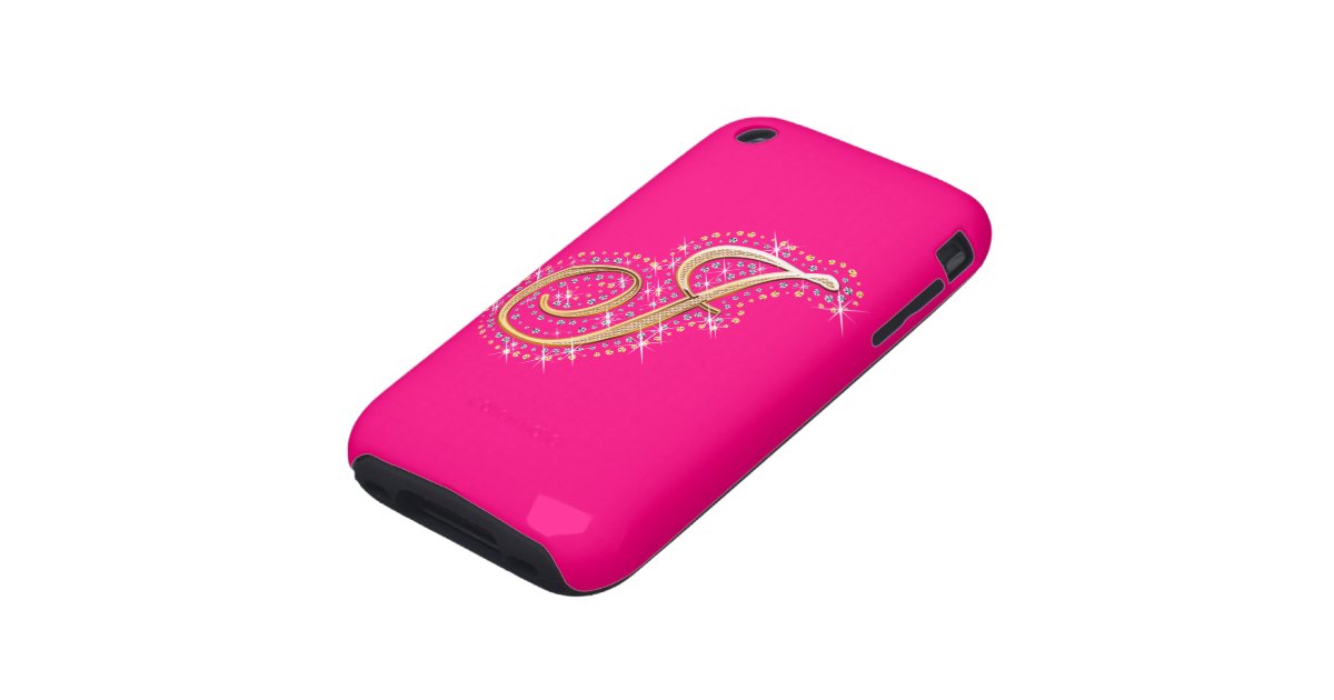 Golden Letter J iPhone Case Zazzle