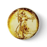 Golden Libertas Pinback Buttons