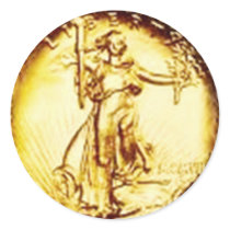 Golden Libertas Sticker