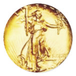 Golden Libertas Sticker