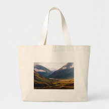 Golden Light in Glencoe Canvas Bags
