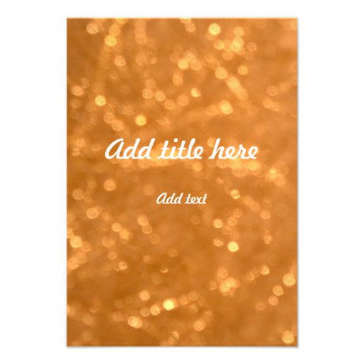 Golden Lights - Invitation
