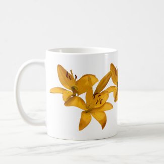 Golden Lilies Coffee Mug