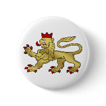 Golden Lion emblem - Lion Shield buttons by Funkart Golden Lion emblem - Lion Shield buttons