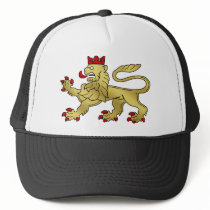 Golden Lion emblem - Lion Shield hats by Funkart Golden Lion emblem - Lion Shield hats