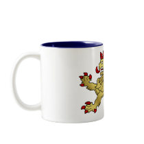 Golden Lion emblem - Lion Shield mugs by Funkart Golden Lion emblem - Lion Shield mugs