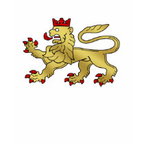 Golden Lion emblem - Lion Shield t-shirts
